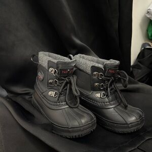 Nautica Black Grey Kids' Rain & Snow Boots